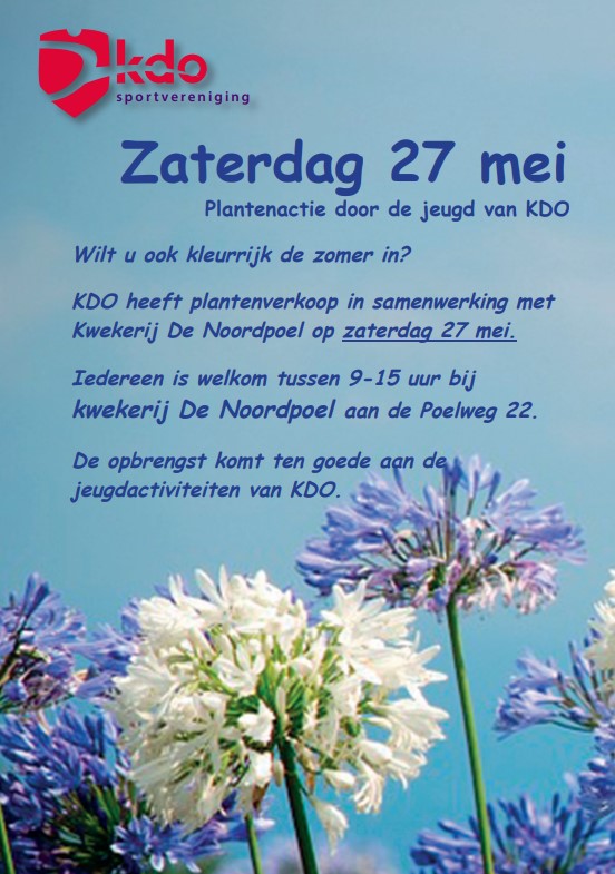 Plantenactie jeugd KDO - 27 mei